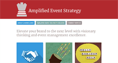 Desktop Screenshot of amplifiedeventstrategy.com