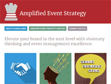 Tablet Screenshot of amplifiedeventstrategy.com